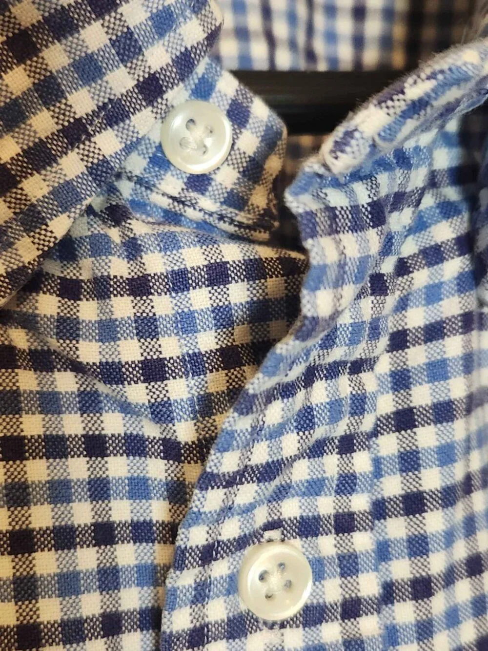 Ralph Lauren Blue/White Plaid Button Up  XXL